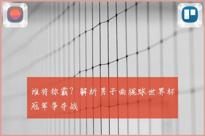 谁将称霸？解析男子曲棍球世界杯冠军争夺战